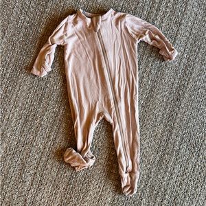 Tan beige footie jute baby sleeper 0-3 month boy girl